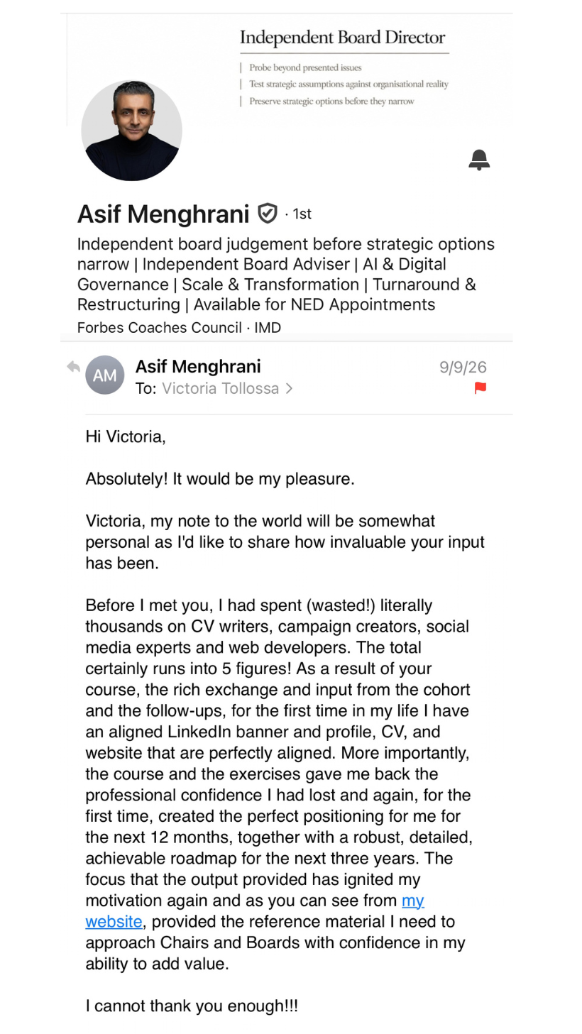 Client testimonial 1