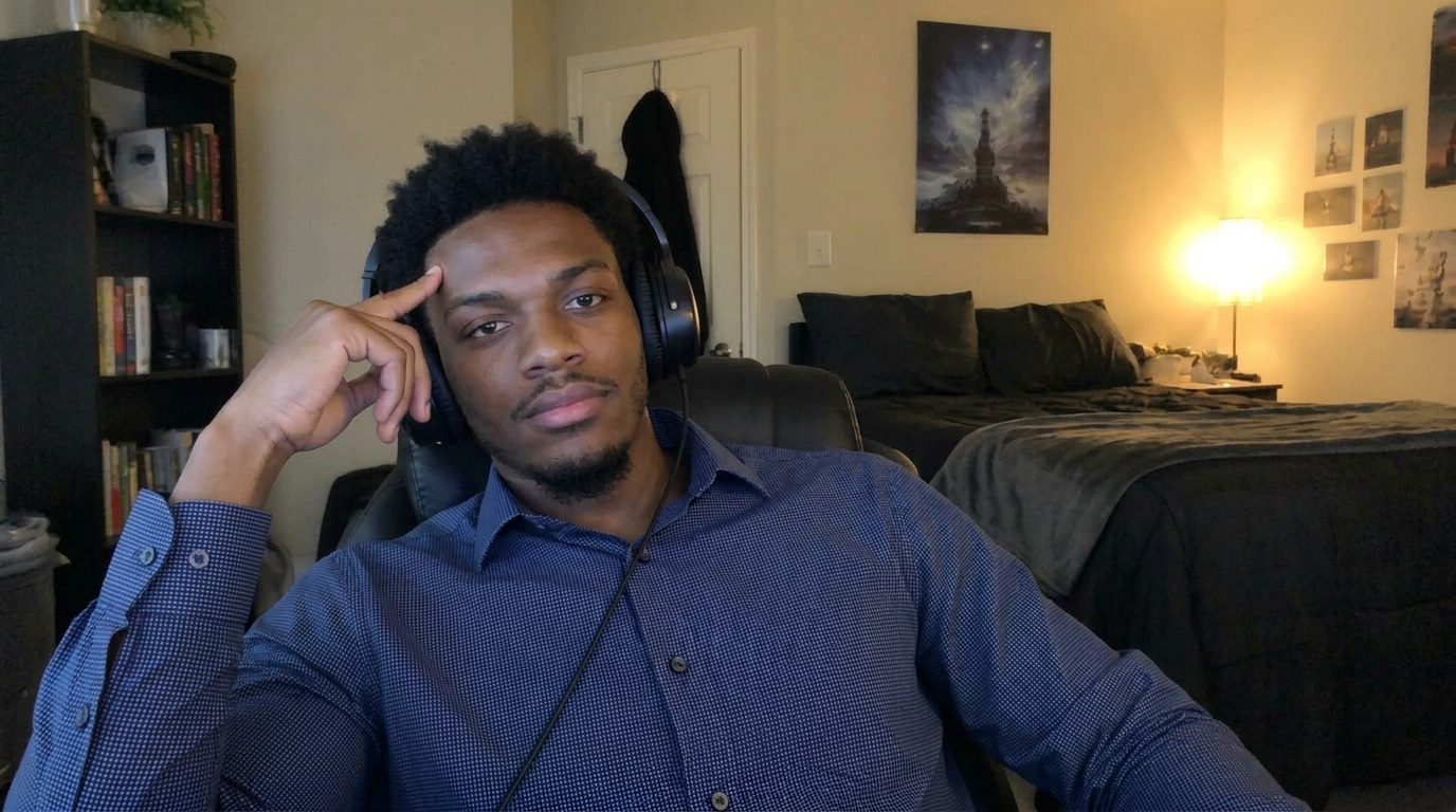 Andre W. watching the live session from home