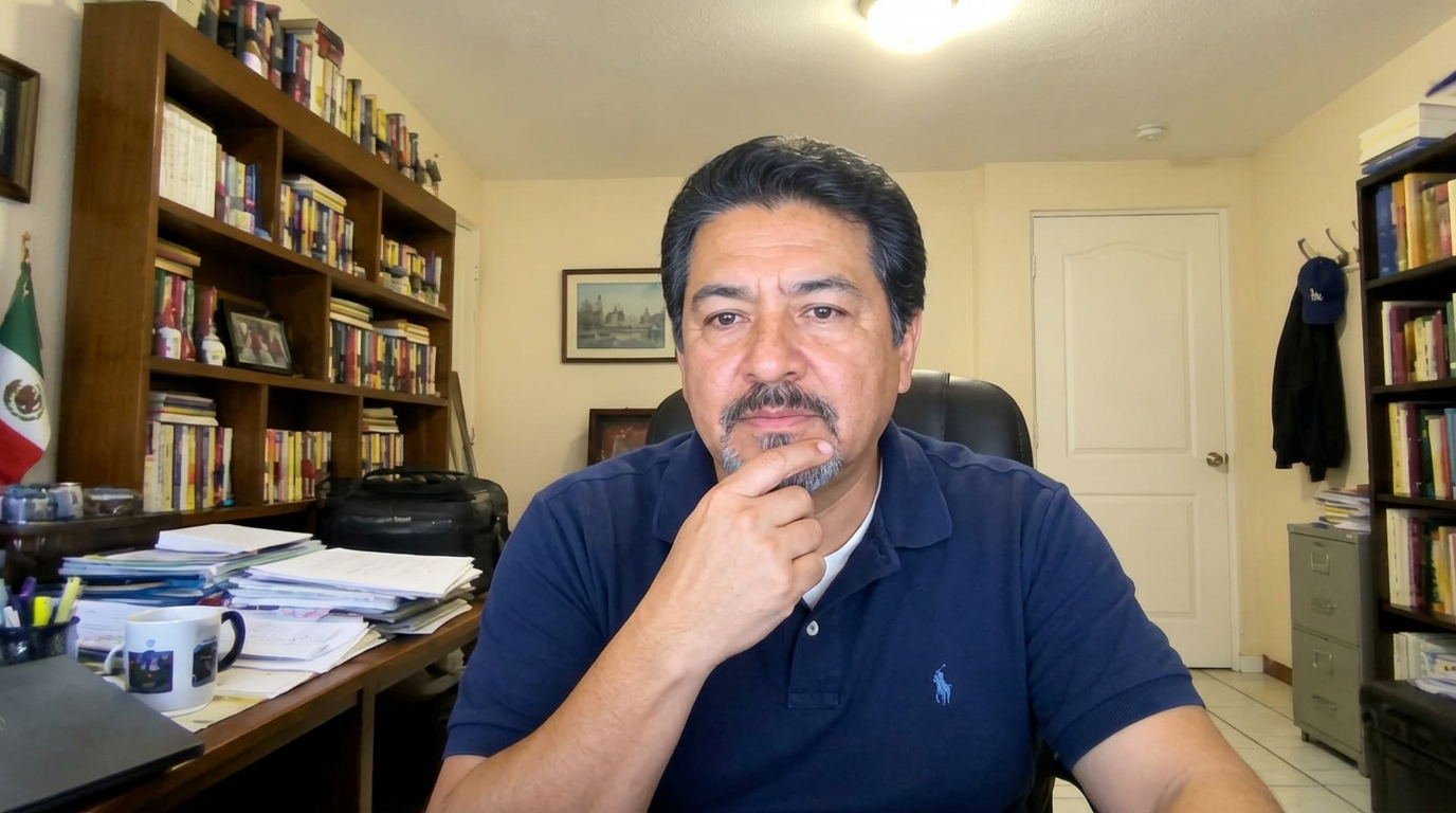 Hector M. watching the live session from home